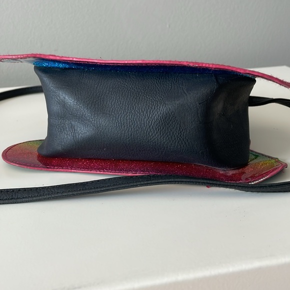 Poop Emoji Rainbow Glitter Sparkle Crossbody - Picture 4 of 4